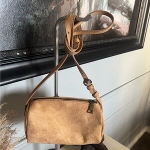 Gap Tan Suede Crossbody Bag